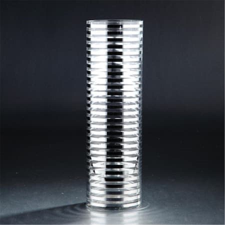 Standalone 155 x 45 in Glass Cylinder Silver ST1722492